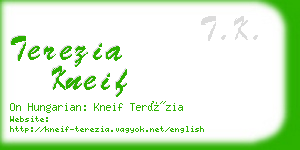 terezia kneif business card